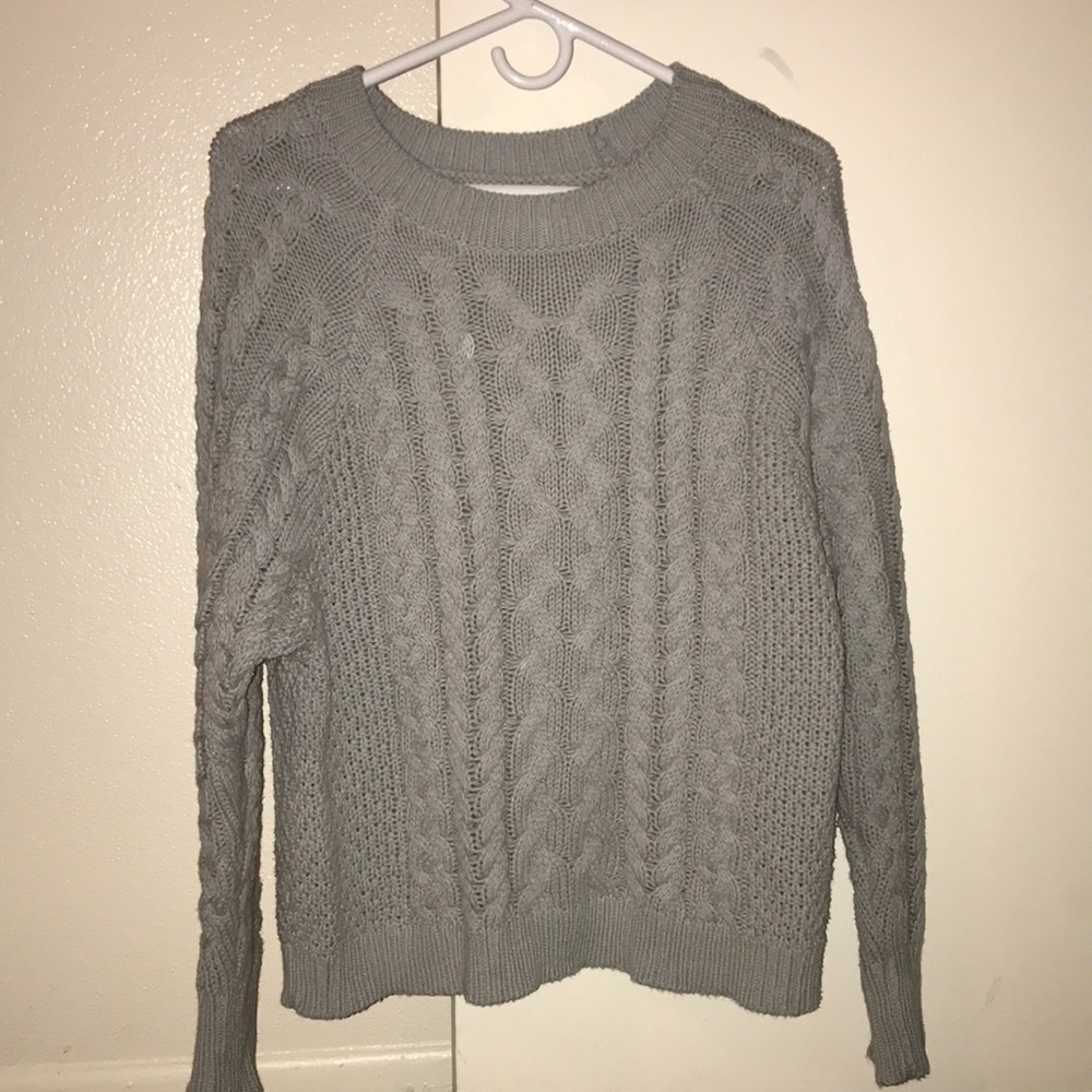 Slate Grey Knit Sweater